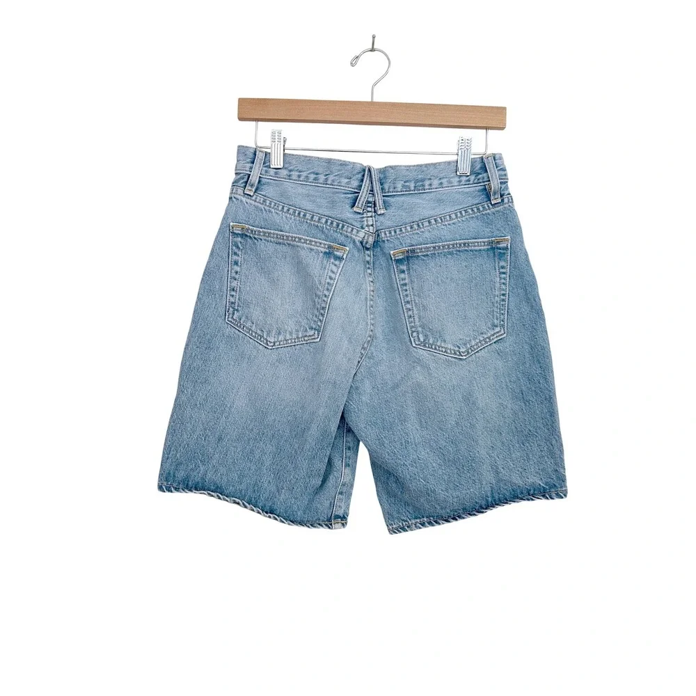 SLVRLAKE London Short Temecula Sunrise High Rise Denim Bermuda Shorts Size 27